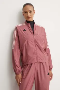 adidas geaca Tiro femei, culoarea roz, de tranzitie, oversize, JJ4663 imagine