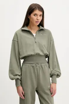 adidas hanorac de bumbac adidas x Moon Boot culoarea verde, cu imprimeu, JM1101 imagine