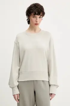 adidas hanorac de bumbac All SZN culoarea bej, uni, JV9816 imagine