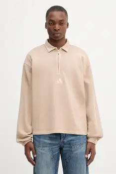 adidas hanorac de bumbac ALL SZN culoarea bej, uni, JY1724 imagine