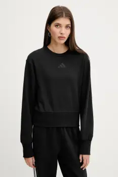 adidas hanorac de bumbac ALL SZN culoarea negru, uni, JJ1259 imagine