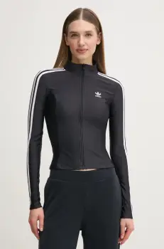 adidas Originals bluza 3S SLIM TT femei, culoarea negru, cu imprimeu, JD5025 imagine