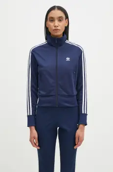 adidas Originals bluza Adicolor Classics Firebird femei, culoarea albastru marin, cu imprimeu, JC8263 imagine