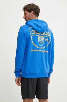 adidas Originals bluza barbati, cu gluga, cu imprimeu, IX9638 imagine