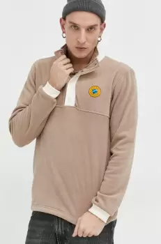 Adidas Originals bluza barbati, culoarea bej, neted imagine