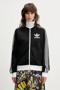 adidas Originals bluza Classic TT culoarea negru, cu imprimeu, HZ3743 imagine