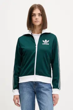 adidas Originals bluza Classic Tt culoarea verde, cu model, JX7852 imagine