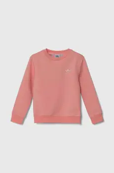 adidas Originals bluza copii CREW culoarea roz, cu imprimeu, IX5299 imagine