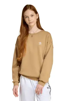 adidas Originals bluza copii culoarea bej, cu imprimeu, JX2750 imagine