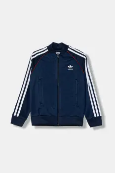adidas Originals bluza copii culoarea bleumarin, cu imprimeu, JV8563 imagine