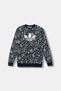 adidas Originals bluza copii culoarea bleumarin, cu imprimeu, JX6316 imagine