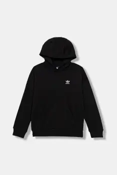 adidas Originals bluza copii culoarea negru, cu gluga, cu imprimeu, JX2796 imagine