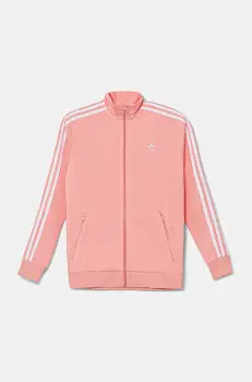 adidas Originals bluza copii culoarea portocaliu, cu imprimeu, JD1622 imagine