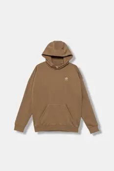 adidas Originals bluza copii culoarea verde, cu gluga, uni, JX2798 imagine