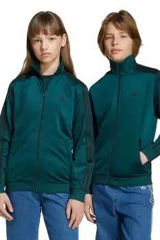 adidas Originals bluza copii culoarea verde, cu imprimeu, JV8588 imagine