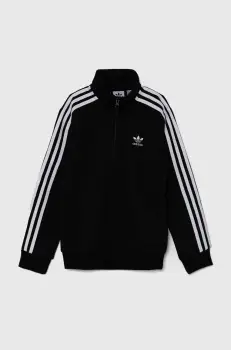 adidas Originals bluza copii HZ SWEATSHIRT culoarea negru, cu imprimeu, IY7450 imagine