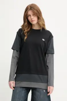 adidas Originals bluza cu maneca lunga pentru femei, din bumbac imagine