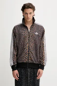 adidas Originals bluza culoarea maro, cu imprimeu, JV7578 imagine