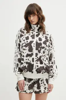 adidas Originals bluza culoarea maro, cu imprimeu, KA2683 imagine