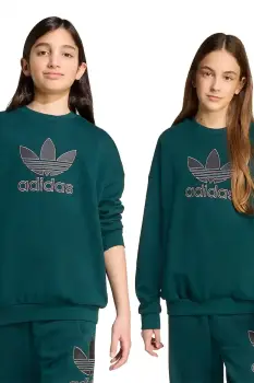 adidas Originals bluza culoarea verde, cu imprimeu, JV8574 imagine