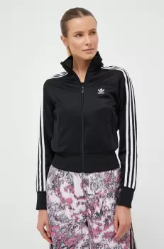 adidas Originals bluza femei, culoarea negru, cu imprimeu imagine