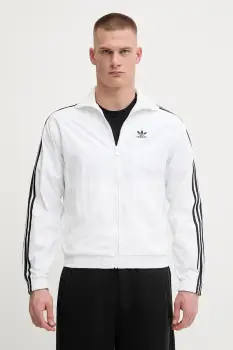 adidas Originals bluza Firebird culoarea alb, cu imprimeu, JY1328 imagine