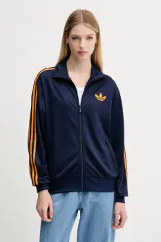 adidas Originals bluza Firebird culoarea bleumarin, cu imprimeu, JW1247 imagine
