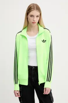 adidas Originals bluza Firebird culoarea verde, cu imprimeu, JX7859 imagine