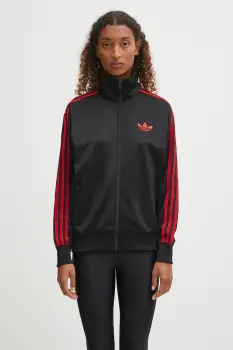 adidas Originals bluza Firebird Tt culoarea negru, cu imprimeu, JW3664 imagine