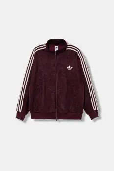 adidas Originals bluza Mohair culoarea bordo, cu imprimeu, KS0428 imagine