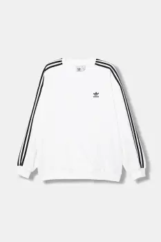 adidas Originals bluza Oversize Crew culoarea alb, cu imprimeu, JY1404 imagine