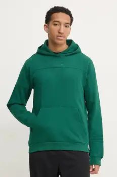 adidas Originals bluza PRE - LOVED HDY barbati, culoarea verde, cu gluga, neted, JC8352 imagine