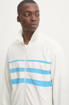 adidas Originals bluza Q12 MONOGRAM T barbati, culoarea bej, modelator, JP4420 imagine