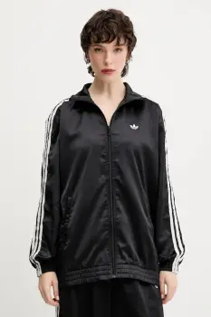 adidas Originals bluza Satin Tt culoarea negru, cu imprimeu, KC8810 imagine