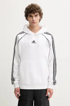 adidas Originals bluza Teamgeist culoarea alb, cu gluga, cu imprimeu, JY6393 imagine