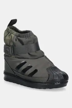 adidas Originals cizme de iarna copii SUPERSTAR 360 WTR BOOT culoarea verde, JQ7952 imagine