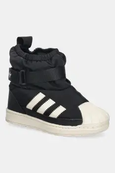 adidas Originals cizme de iarna pentru copii SUPERSTAR 360 WTR BOOT culoarea negru, JQ7951 imagine