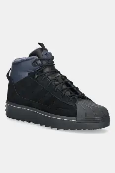 adidas Originals cizme de iarna pentru copii SUPERSTAR WINTER TREK culoarea negru, JQ0346 imagine