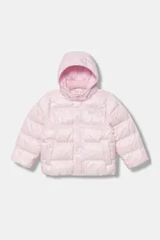 adidas Originals geaca de puf pentru copii culoarea roz, JV8547 imagine