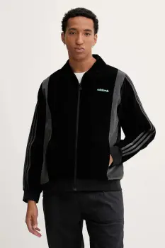 adidas Originals geaca din velur Pro Track Top culoarea negru, de tranzitie, JX3085 imagine
