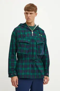 adidas Originals geaca Windbreaker barbati, culoarea verde, de tranzitie, IX9636 imagine