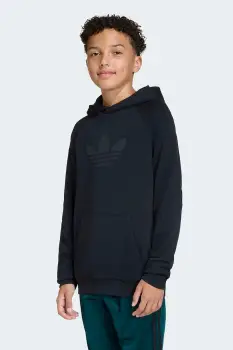 adidas Originals hanorac cu gluga pentru copii, cu bumbac imagine
