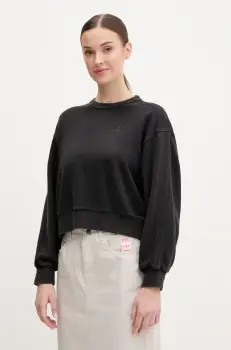 adidas Originals hanorac de bumbac Essential femei, culoarea negru, neted, JP2515 imagine