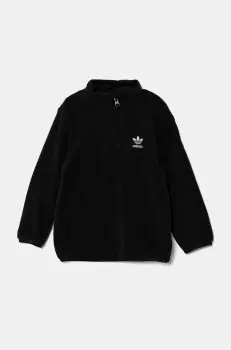 adidas Originals hanorac polar pentru bebelusi POLAR FLEECE HZ culoarea negru, neted, IW1010 imagine