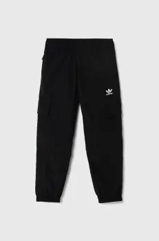 adidas Originals pantaloni copii CARGO PANTS culoarea negru, neted, IW3505 imagine