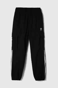 adidas Originals pantaloni copii culoarea negru, cu imprimeu imagine