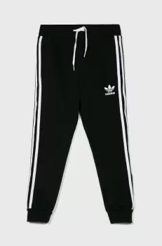 Adidas Originals Pantaloni culoarea negru, material neted imagine