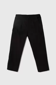 adidas Originals pantaloni de bumbac culoarea negru, cu fason cargo imagine