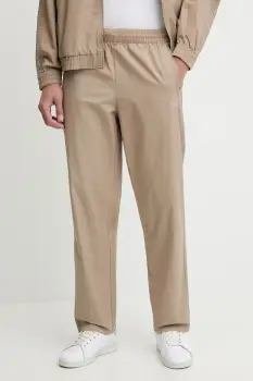 adidas Originals pantaloni de bumbac Firebird Pants culoarea verde, drept, KC0689 imagine