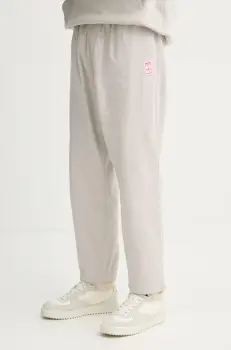 adidas Originals pantaloni de bumbac Wabash culoarea bej, cu fason chinos, JD0673 imagine